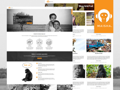 Maisha - Charity / Non-Profit WordPress Theme blog causes charity charity wordpress theme corporate donation fundraising magazine non-profit photography portfolio