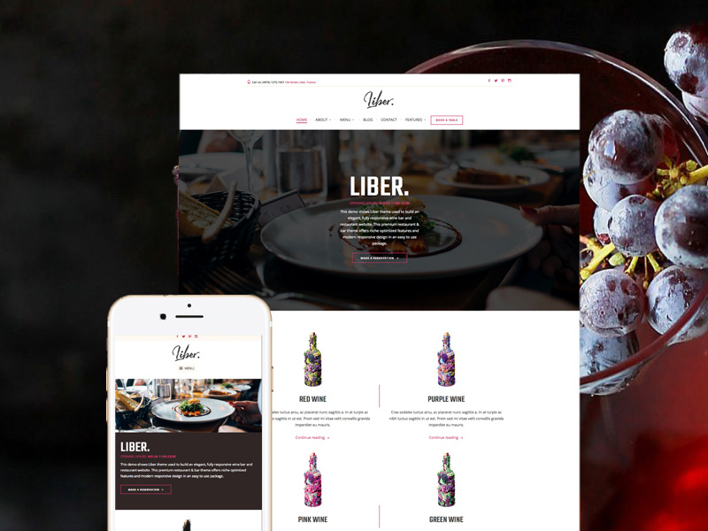 Liber wine dribbble