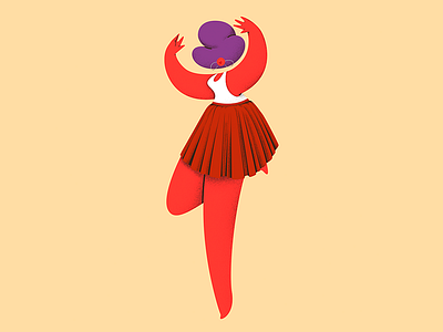 Character for a poster. character design illustration woman