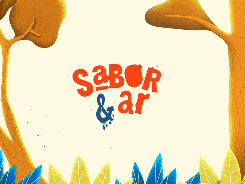 Sabor & Ar 2d animation branding design frame by frame graphic logo motion