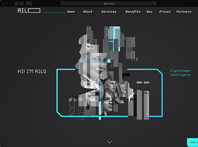 AILO: desktop-version site collage design ux webdesign website