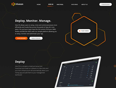 Hiveon web design ui ux webdesign website
