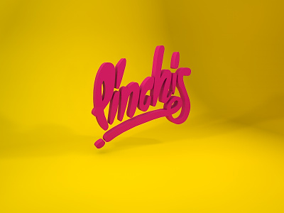 Lettering Pinchis 3d letras lettering tag