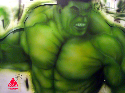 Hulk Aerografia aerografia airbrush dibujo hulk ilustracion
