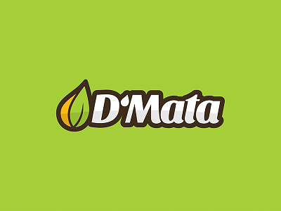D'Mata / Branding branding cheese drop green leaf logo mata milk seeds yellow