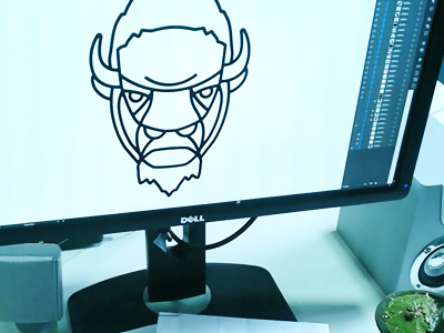 WIP / Craft Beer Symbol bison branding buffalo craft beer logo marca mark symbol