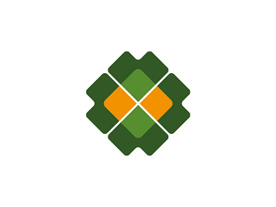 Symbol / RL Agro administration agro agronomy branding four leaf clover green logo orange plant rl yellow