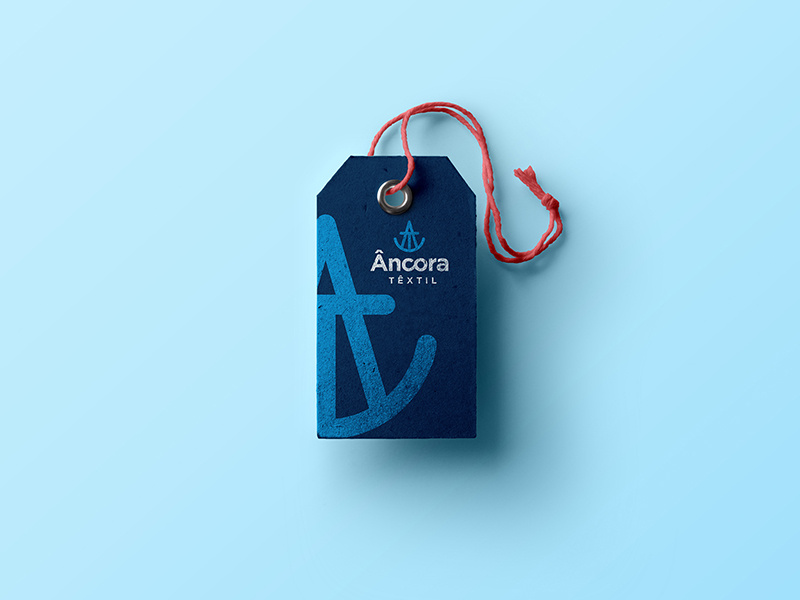 Tag ancora textil dribbble