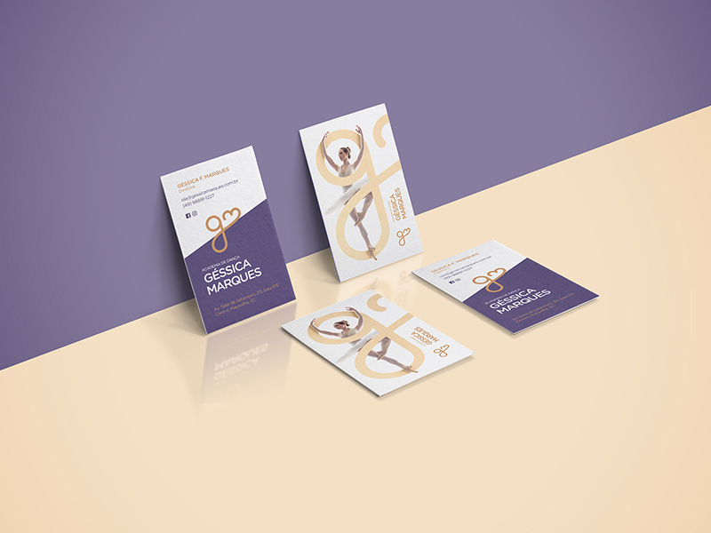 Cartao visita business card gessica marques dribbble