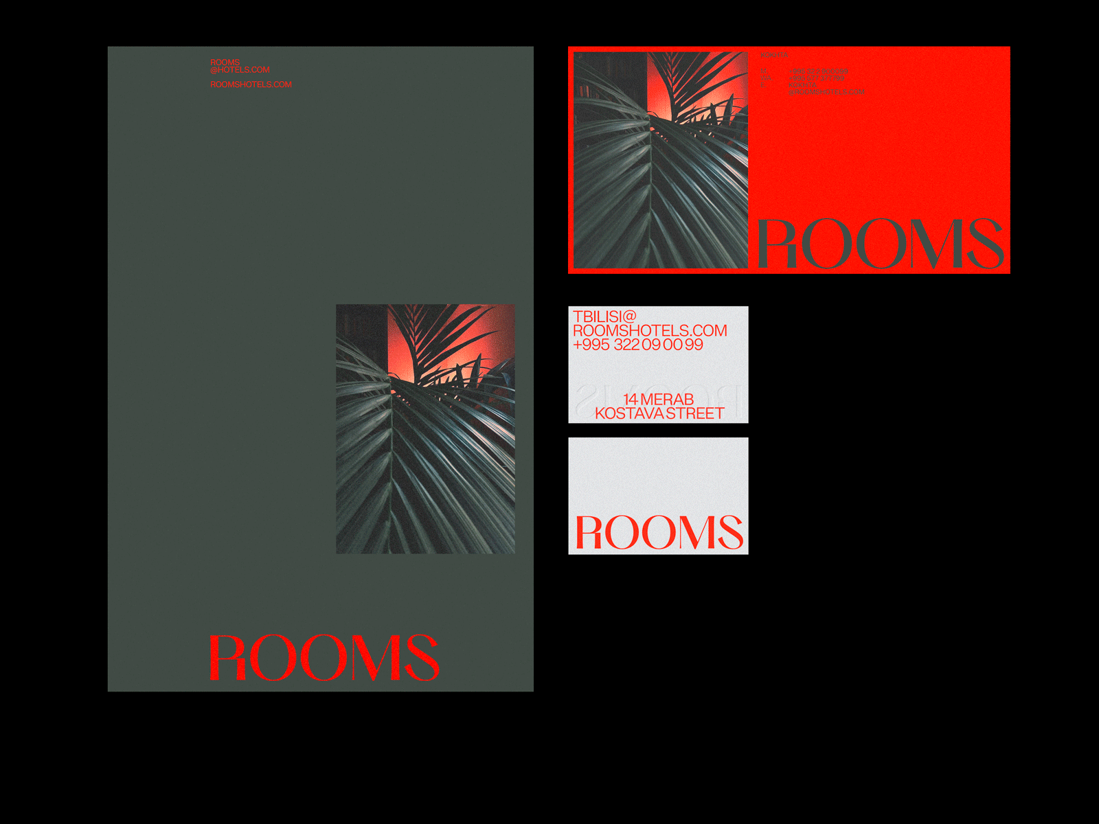 ROOMS HOTELS art branding design logo minimal typography ui ux web website