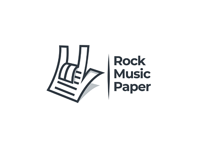 Rock hand + paper