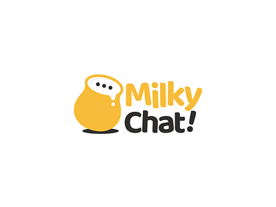 Milky chat brand branding chat doublemeaning dualmeaning foodanddrink graphicdesign logo logodesigner logodesigns logoinspirations milk negativespace talk vector