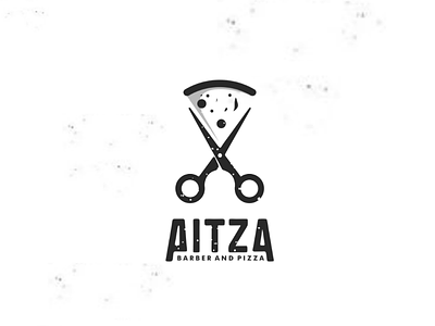 Pitza barber brand branding companylogo design food graphicdesigns identity logo logodesigns pizza profesionallogo scissors vector