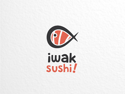 Iwak sushi brand branding fish foodanddrink graphicdesigner japanese logo logodesigner logodesigns sushi vector