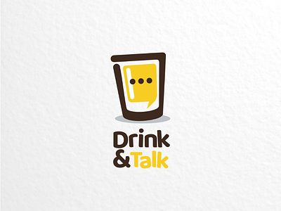 Drink & talk beer brand brandidentity branding brewery chat clmbinationlogo dualmeaning dualmeaninglogo graphicdesigns logo logodesigner logodesigns talk vector