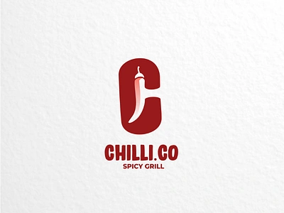 Chilli.co brand branding design foodanddrink grill logo logodesigner logodesigns restaurant spicy vector