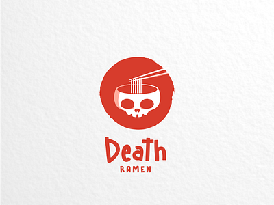 Death ramen brand brandidentity branding death food foodanddrink japanese logo logodesign logodesigner noodle ramen skull vector