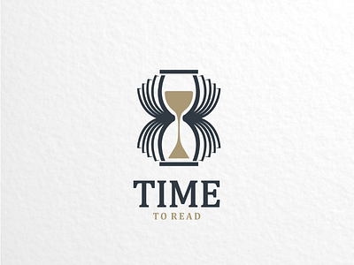 Time to read book brand branding creativelogo dualmeaning graphicdesigns hourglass library logo logodesigner logodesigns logoinspirations time vector