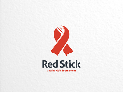 Red Stick brand creativelogo dualmeaning golf graphicdesign graphicdesigner graphicdesigns logo logodesigner logodesigns vector