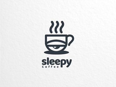 sleepy coffee brand branding coffee coffeeshop design doublemeaning dualmeaning graphicdesign illustration logo logodesign logodesigner vector
