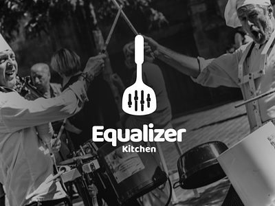 Equalizer kitchen brand brandidentity branding creativelogo graphic design graphicdesigner graphicdesigns logo logodesign logodesigner logoinspirations percussion