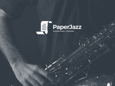 Paperjazz brand branding creativelogo dualmeaninglogo graphicdesign logo logodesign logodesigner logos music vector