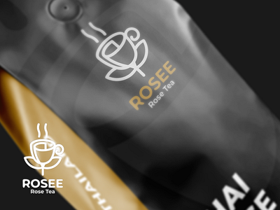 Rosee rose tea brand branding design dualmeaning graphicdesign illustration logo logodesign logodesigns vector