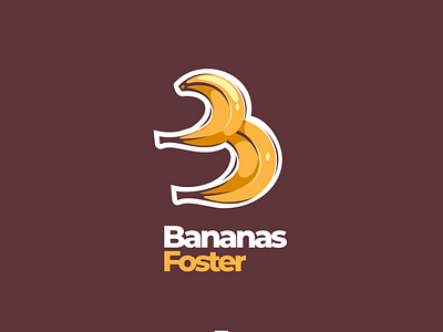 bananas foster brand branding design dualmeaning illustration logo logodesign logodesigner logodesigns vector