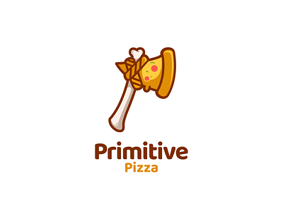 primitive pizza animal brand branding design doublemeaning dualmeaning illustration logo logodesign vector