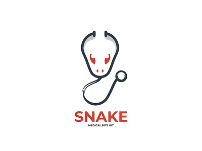 snake bite kit animal branding design doublemeaning dualmeaning illustration logo logodesign logodesigns medical snake vector