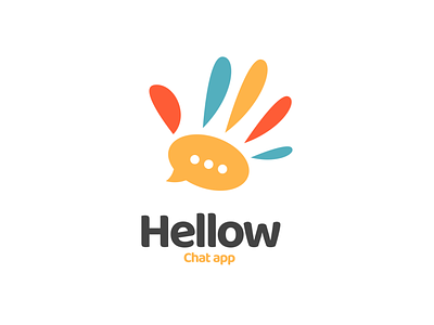 hellow animal brand branding chat chatapp doublemeaning dualmeaning graphicdesigns hello illustration logo logodesign vector