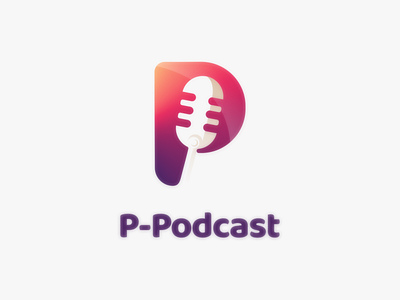 P podcast brand design doublemeaning dualmeaning illustration logo logodesign logodesigner logodesigns vector