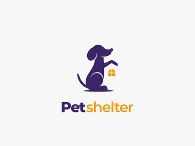 pet shelter animal brand branding doublemeaning dualmeaning illustration logo logodesign logodesigner logodesigns vector