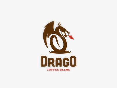 drago coffee brand branding coffee design doublemeaning dragon dualmeaning illustration logo logodesign logodesigns vector