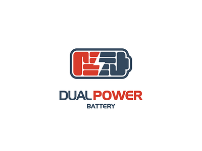 DUAL POWER animal battery brand branding design doublemeaning illustration logo logodesigner logodesigns power vector