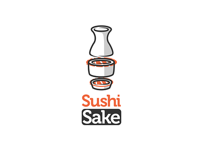 sushi sake brand branding design doublemeaning dualmeaning graphicdesigns illustration logo logodesign vector