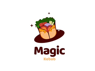magic kebab animal brand doublemeaning dualmeaning foodbranding graphicdesign illustration kebab logo logodesign logodesigns shawarma vector