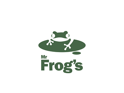 Mr Frog's brand branding design frog illustration logo logodesign logodesigns ui ux vector