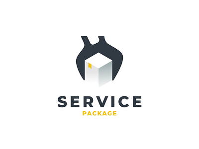 Service package brand branding creative logo design illustration logo logodesign logodesigns negative space package service ui ux vector