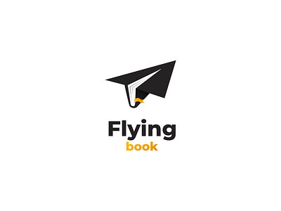 Flying Book brand branding design illustration logo logodesign logodesigns ui ux vector