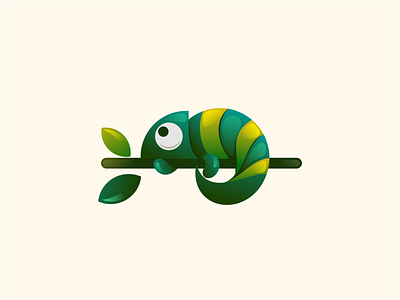 Chameleon brand branding design illustration logo logodesign logodesigns ui ux vector