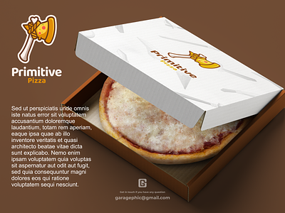 Primitive Pizza Logo concept