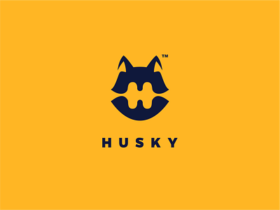 HUSKY Logo Concept brand branding design illustration logo logodesign logodesigns ui ux vector