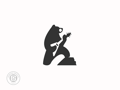 Rocker bear brand branding design illustration logo logodesign logodesigns ui ux vector