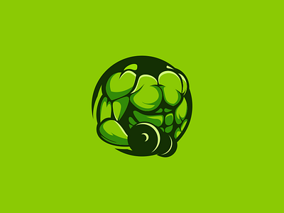 Musclefitness designs fitness graphicdesigns green logo logodesigns muscle