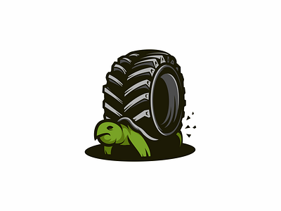 Turtire animal icon illustration logo logodesign offroad tire tortoise turle