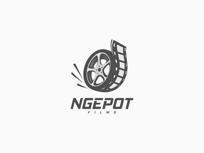 Ngepot film automotive car film logo movie production wheel