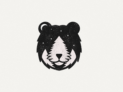 Bear forest animal bear bearlogo dualmeaning forest logo vector wild