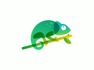 Chameleon animal chameleon graphic design logo logo design vector