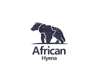 African hyena africa animal hyena illustration logo logodesign vector wild